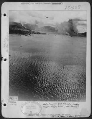 Thumbnail for Consolidated > North American B-25 Mitchells Bombing Simpson Harbor, Rabaul, New Britain.