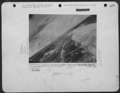 Consolidated > North American B-25 Mitchells During Low Level Bombing Over Tobera Airfield, Rabaul, New Britain.