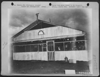 Consolidated > Mess Hall of Company C, 863rd Engineer Aviation Battalion at Manila, Philippine Islands.