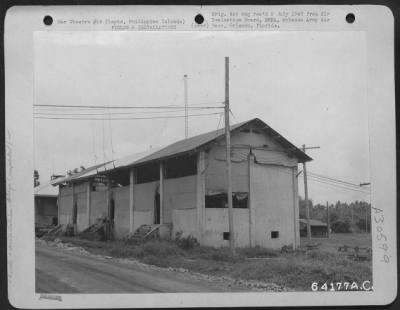 Thumbnail for Consolidated > Headquarters 13th Air Force, Radio Transmitter shack west of Tananan, Leyte, Philippine Islands. 1945.