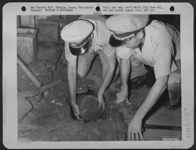 Thumbnail for Consolidated > American prisoners at Bilibid Prison, Manila, Philippine Islands stole a food tin from the Japanese, recorded in it information about daily menus and issue of food, various tortures practiced, death lists of U.S. men, and other information about the