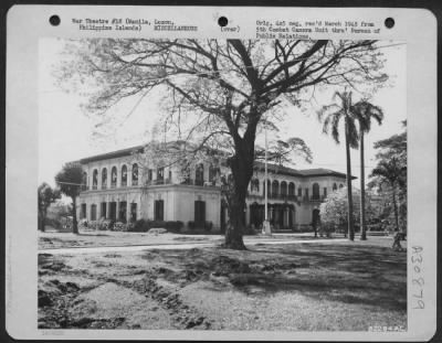 Thumbnail for Consolidated > Exterior view of the Malacanan Palace in Manila, Luzon, Philippine Islands.