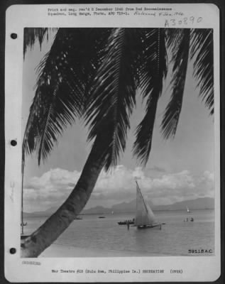 Thumbnail for Consolidated > G.I.'s sailing in the Sulu Sea, Philippine Islands. 21 October 1945.