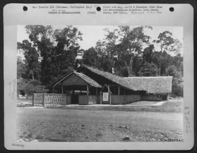 Thumbnail for Consolidated > Exterior view of the 162nd Evacuation Hospital Chapel at Palawan, Philippine Islands. 30 September 1945.