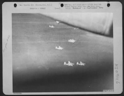 Thumbnail for Consolidated > Douglas A-20's strafing Corregidor before invasion by paratroopers. 16 February 1945.