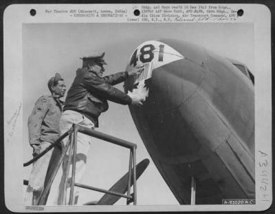 Consolidated > Upon Rotation Of This Plane Back To The States, The C-47 'Skytrain' #481 Was Awarded The Distinguished Flying Cross In A Mock Ceremony.