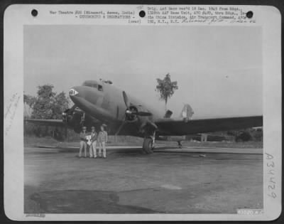 Consolidated > Upon Rotation Of This Plane Back To The States, The C-47 'Skytrain' #481 Was Awarded The Distinguished Flying Cross In A Mock Ceremony.