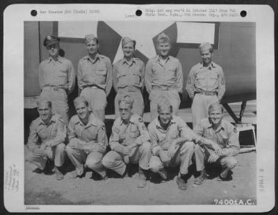 Thumbnail for Consolidated > Lt. Rhodes And Crew Of The 436Th Bomb Squadron, 7Th Bomb Group, Pose Beside Their Plane At An Airfield Somewhere In India.