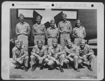 Thumbnail for Consolidated > Lt. Kramer And Crew Of The 436Th Bomb Squadron, 7Th Bomb Group Pose Beside Their Plane At An Air Base Somewhere In India.