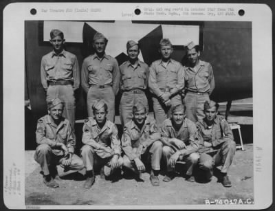 Thumbnail for Consolidated > Lt. Cordell And Crew Of The 436Th Bomb Squadron, 7Th Bomb Group Pose Beside Their Plane At An Air Base Somewhere In India.