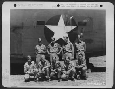 Thumbnail for Consolidated > Lt. Kellogg And Crew Of The 436Th Bomb Squadron, 7Th Bomb Group Pose Beside Their Plane At An Air Base Somewhere In India.