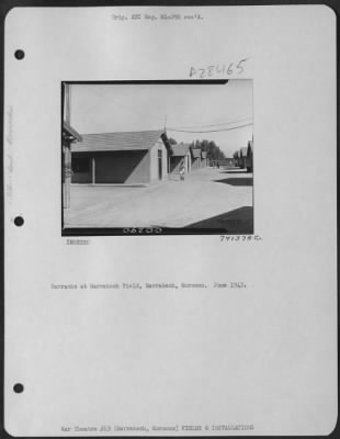 Consolidated > Barracks at Marrakech Field, Marrakech, Morocco. June 1943.