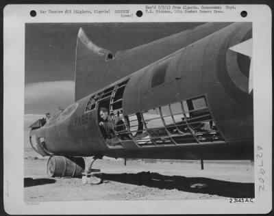 Consolidated > Algiers, Algeria-Wrecked Boeing B-17 "Flying Fortress" used to repair others.