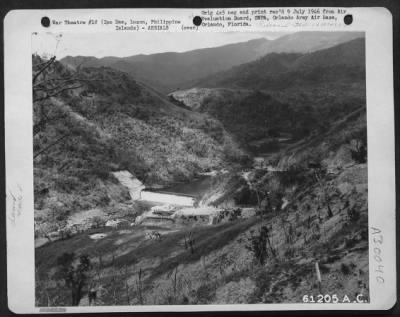 Thumbnail for Consolidated > The Ipo Dam, 20 miles Northeast of Manila on the Marquina River. This dam furnishes almost all water for the Manila area, and was captured by the 43rd Infantry Division on May 1945. The fighting was bitter and losses were heavy. Air support cut shot