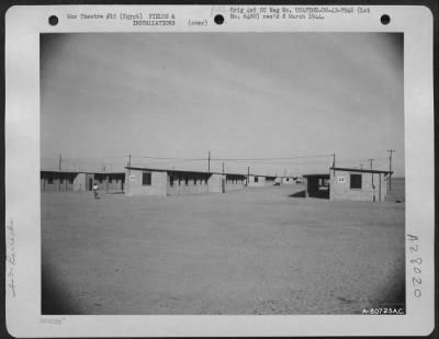 Thumbnail for Consolidated > Brick constructed officers barracks at John Payne Field near Cairo, Egypt. 12 November 1943.