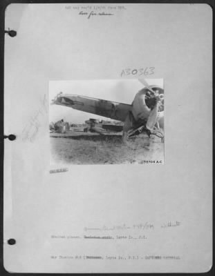 Consolidated > Wrecked planes. Leyte Is., P.I.