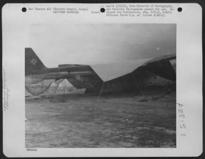 Thumbnail for Consolidated > When U.S. Airmen took over enemy landing grounds in the Western Desert they captured many of these German Cargo-Gliders which the Germans used for transporting artillery and troops.