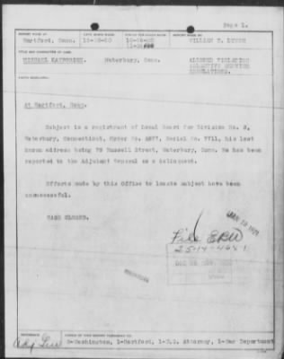 Bureau Section Files, 1909-21 > Michael Kayporick (#25-14-468-1)