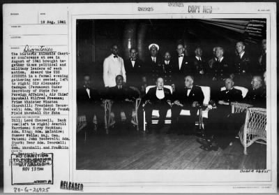 Thumbnail for 1941 > Atlantic Charter Meeting