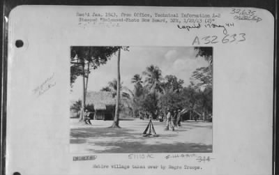 Thumbnail for Consolidated > Native village taken over by Negro Troops.