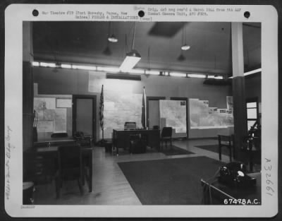 Thumbnail for Consolidated > Interior of Major General Ennis C. Whitehead's Headquarters. He was the Deputy Commander, Advance Echelon Fifth Air Force, Port Moresby, Papua, New Guinea.