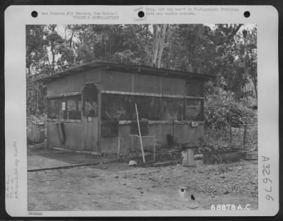 Thumbnail for Consolidated > Flight surgeon's office of the 43rd Bomb Group at Nadzab, New Guinea, 25 May 1944.