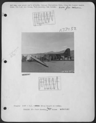 Thumbnail for Consolidated > Douglas C-47-T.C.-Group Caught on runway.