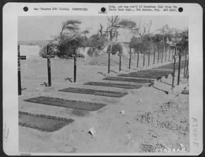 Thumbnail for Consolidated > Graves of American soldiers buried in Karachi, India. 3 March 1943.