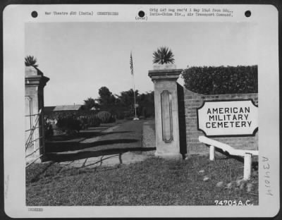 Thumbnail for Consolidated > Panatola American Military cemetery somewhere in India. 11 June 1945.