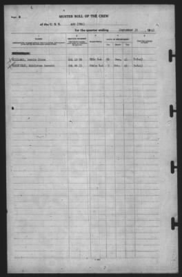 Muster Rolls > 30-Sep-1943