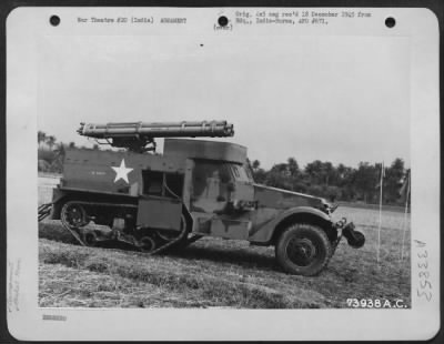 Consolidated > Rocket Gun Carrier At Bengal Air Depot In India.