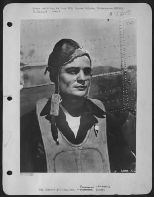 Thumbnail for Gunner > ENGLAND-S/Sgt. Raymond J. Sherman, Aumsville, Ore., ball turret gunner, has 31 missions to his credit and holds the Air Medal with 3 Oak Leaf Clusters. All of these missions were made in a B-24.