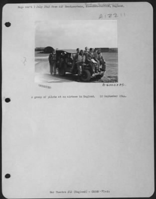 Thumbnail for Fighter > A Group Of Pilots At An Airbase In England.  10 September 1944.