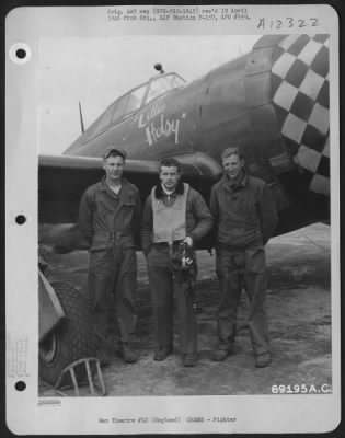 Thumbnail for Fighter > Lt. Keywan And Members Of His Ground Crew Pose Beside Their Republic P-47 "Little Hotsy" Of The 352Nd Fighter Squadron, 353Rd Fighter Group Based In England.