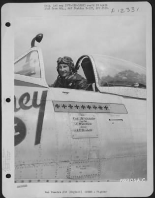 Thumbnail for Fighter > Captain J.N. Poindexter, Pilot Of The 352Nd Fighter Squadron, 353Rd Fighter Group, Seated In The Cockpit Of His Republic P-47 At An Airbase In England.