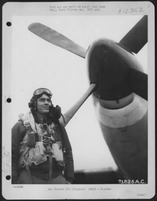 Thumbnail for Fighter > W.E. Schofield, Pilot Of The 364Th Fighter Group, 67Th Fighter Wing, Poses In The Cockpit Of His North American P-51 At 8Th Air Force Station F-375, Honnington, England.  20 February 1945.