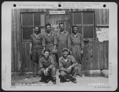 Thumbnail for Ground > Engineering Crew Of The 381St Bomb Group At 8Th Air Force Base 167, England.  16 July 1943.