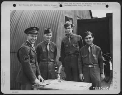 Thumbnail for Ground > The Ground Crew Of The 379Th Bomb Group Pose For The Photographer At An 8Th Air Force Base In England.  20 August 1943.