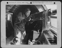 Thumbnail for S/Sgt. Maynard H. Smith Of Caro, Mich., Ball Turret Gunner On A Boeing B-17 Is Shown In Position On The Plane During A Mission From His Base In England.  Sgt. Smith Received The Congressional Medal Of Honor For His Action On His First Operational Flight W - Page 1