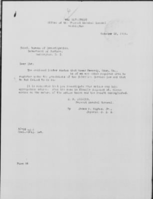 Old German Files, 1909-21 > Homer Kennedy (#315162)