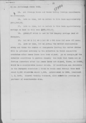 Old German Files, 1909-21 > Investigation of transmission of money to foreign countries and the sale of steamship tickets (#51990)