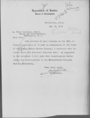 Old German Files, 1909-21 > Possible Violation Postal Laws (#51963)