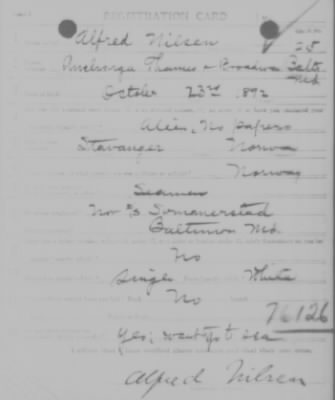 Old German Files, 1909-21 > Alfred Nilsen (#76126)