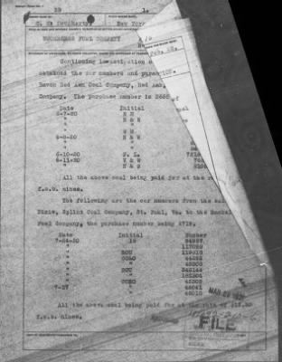 Thumbnail for Bureau Section Files, 1909-21 > Cost of Living--Coal. (#181092-207)