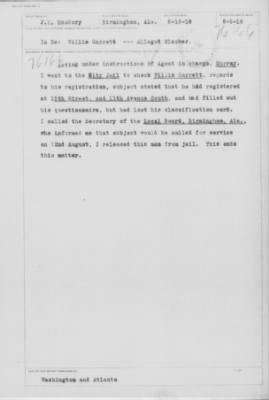 Old German Files, 1909-21 > Willis Garrett (#76166)