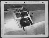 Thumbnail for On 27 January 1945, Consolidated B-24 "Liberators" Of The 392Nd Bomb Squadron, 30Th Bomb Group Took Off From Saipan For A Raid On Iwo Jima.  Flak Encountered By The Planes Was Intense And Accurate.  One Of The 75Mm Shells Hit This B-24 And Exploded In The - Page 1