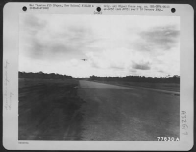 Consolidated > Laloki Airdrome looking Northwest along runway near Port Moresby, Papua, New Guinea. 27 November 1942.