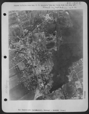 Consolidated > Synthetic oil plant at Lutzkendorf, Germany, which was further severely damaged during July 1944.