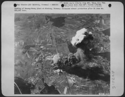 Thumbnail for Consolidated > Bombing of Deurag-Nerag plant at Misburg, Germany. Estimated annual production prior 20 June 44: 220,000 tons.