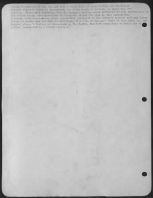 Consolidated > Flying Fortresses of the 8th AAF took a heavy toll of installations at the Ernest Heinkel aircraft works at Warnemunde, ten miles north of Rostock, on April 9th, 1944 mission. Three main workshops heavily damaged, smaller shops partially gutted